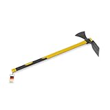 blizz-z Wiedehopfhacke (kantiges Blatt) mit Fiberglasstiel in Profiqualität | Hacke, Gartenhacke, Gartenwerkzeug, Wurzelentferner, Rodungsarbeiten | Made in Germany
