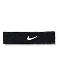 Nike Unisex Swoosh Classic He Stirnband, Black/White, One Size