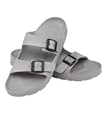 Aqua Speed Laredo Badelatschen Damen Grau 05 Gr. 39 | Eva-Komfort mit Duo-Density-Sohle & kleinem Fasertuch | Leicht, pflegeleicht & flexibel