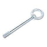 Alipis Motorschlepphaken Abschleppstangen für Fahrzeuge Ringschrauben mit Muttern Auto Anhängerkupplung schwere Ringschraube Abschlepphaken für Rennen legierter Stahl Silber