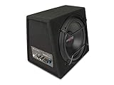 Caliber Aktiv Subwoofer Set für Auto - 12 Zoll Bassbox mit Verstärker 600W Spitzenleistung, 200W RMS - Active Autolautsprecher Set inkl. Endstufe für Autoradio - Kraftvoller Bass für Car - Schwarz