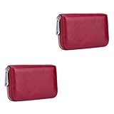 Beaupretty 2 Stück RFID Kartenetui Klein Portemonnaie Damen Herren Diebstahl Kartenhalter Schlank Kompakt Schützendes Geldbeutel mit Sichere RFID Abschirmung Praktischer Kartencontainer für