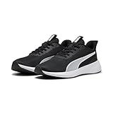 PUMA Unisex Flyer LITE 3 Straßen-Laufschuh, Black White, 43 EU