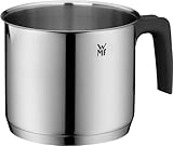 WMF Milchtopf Induktion ohne Deckel 14 cm, kleiner Topf 1,7l, Milchkochtopf Cromargan Edelstahl poliert, Schüttrand, Kunststoffgriff, spülmaschinengeeignet