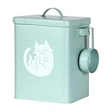 Hundefutterbehälter -6 -Liter Hundefutterbehälter Anti -Humitäts -Snack -Spender mit hermetischem Löffel für Hunde, Katzen, Kaninchen, Nagetiere, Fässer, Speisekammer