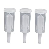 VICASKY 6 Stück Gärung Luftschleusen Wasserdichtes Rückschlagventil für Brauen von Wein Cider und Bier Lösung zur Gasfreisetzung und Vermeidung von Verunreinigungen