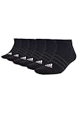 adidas 6 Paar Sportswear Low Cut Sneaker Socken Unisex Kurzsocke, Farbe:Black, Socken & Strümpfe:43-45