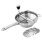 Presse für Kartoffelpüree | Tomatenpresse Edelstahl Kartoffelpresse mit Griff - Tomatensauce Maker Maschine, Ergonomisches Sieb für Kartoffelpüree, Marmelade, Babynahrung