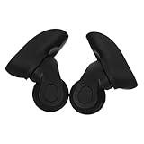 BUGUUYO 2 Stück Universelles Radzubehör Gepäckräder Kofferlagerräder Trolley -bag -räder Austausch Schwenkfunktionsräder Trolley -gehäuse Gepäckrad Gepäckrollen Das Haustier Schwarz