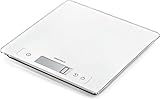 Soehnle Page Comfort 400, digitale Küchenwaage, weiß, Gewicht bis zu 10 kg (1-g-genau), Haushaltswaage mit Sensor-Touch, elektronische Waage inkl. Batterien, extragroße Wiegefläche