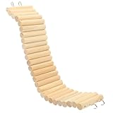 TOMETURE Holzleiter Zaun Hamster Klettergerüst und Trennzaun für Kleine Haustiere Natürliche Plattform und Versteck Fördert Bewegung und Gesundheit im Käfig Geeignet für Meerschweinchen