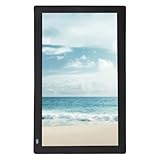 SENECESLI 14 Zoll Digitaler Fotorahmen, Foto Video Automatisch Teilen Sie Smart -Fotorahmen Schwarz für Büro (EU-Stecker)