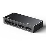 UGREEN LAN Switch 8-Port Netzwerk Switch Gigabit Switch automatische Geschwindigkeit von 10/100/1000Mbps, Duplexanpassung,Plug and Play,Ethernet Switch für TV/Laptop/Switch/Router/Monitor