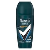 Rexona Men Nonstop Protection Deo Roll-On Invisible Ice Fresh Antitranspirant mit 72 Stunden Schutz vor Schweiß und Körpergeruch 50 ml