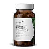 edubily nutrition® Grüntee-Extrakt - 250 mg EGCG pro Kapsel, entspricht 5 Tassen Grüner Tee - nahezu koffeinfrei - ohne Zusatzstoffe - Laborgeprüft (60 Kapseln)