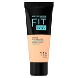 Maybelline New York Make Up, Fit Me. Matte + Poreless Make-Up Nr. 115 Ivory, Mattierend und porenverfeinernd, Alle Hauttypen, 30 ml