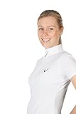 PFIFF 101885 Damen Turniershirt Ellen, Damenshirt Damenturniershirt Damenreitshirt, Weiß 42