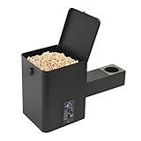 WTRYRN Pelletgrill-Behälter, elektrischer Behälter-Montagesatz, 250-W-DIY-Elektro-Holzpelletgrill-Ersatzteil, Digitalanzeige, zum Grillen, Backen, Braten, Schmoren und Grillen