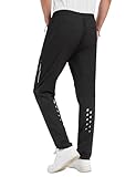 INBIKE Fahrad Hose Herren Lang Fahrradhose Sommer Fahrradbekleidung Rennrad MTB Jogging Radhose Radlerhose Reißverschluss Tasche Schwarz L