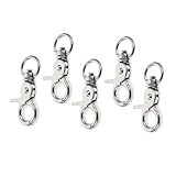 Toyvian 5 Stück Vogelkäfigschloss Hochleistungsschwenkig Schlösser Für Vogelkäfigtüren Käfigtürverriegelung Türkäfigverriegelungen Aus Draht Verschlussschnalle Silver Rostfreier Stahl