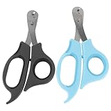PartyKindom 2 Stück Ergonomische Krallenschere für Katzen Teiliges mit Rutschfestem Griff Langlebig Sicher für Präzises Haustier Nageltrimmer Pflegewerkzeug