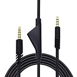 Aiivioll A40 Ersatzkabel, Audiokabel mit Silent-Funktion, für Astro A40/A30/A50, auch passend für A40 Gaming Headset Xbox One PS4 Controller (Schwarz, 2m/6,6ft)