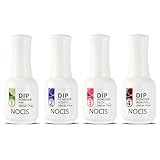 Aumotop Decklack-Pinsel-Set mit Puderbasis-Aktivator für Zuhause, Nageldekorationszubehör, Ergebnisse in Salonqualität, Anfänger und Enthusiasten, 4 X 10 Ml, DIY-Maniküre (20 ml)