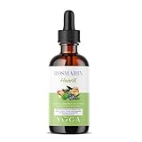 YOGA SUPER Rosmarin Haaröl – Natürliches Haarwuchsöl mit ätherischen Ölen, gegen Haarausfall, für dickes & volles Haar – 100% Vegan & Bio, 100ml