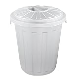 keeeper Maxi-Tonne mit Deckel, Polypropylen, 23 l, 36 x 42 x 36 cm, Mats, Silber