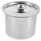 Homoyoyo Edelstahl Gewürzglas mit Deckel Langlebiger Salztopf und Gewürzbehälter für Küche Sicherer Küchenbehälter für Salz Zucker und Gewürze Stilvolle Aufbewahrungsdose für Haushalt und