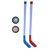 Eishockeyschläger-Set, 70 Cm Jugend-Street-Hockey-Set, ABS-Hockey-Trainingsausrüstung, Langlebiges Kinder-Street-Hockey-Schläger- Und Ball-Set, Indoor-Outdoor-Hockey-Set Für Jungen, Mädchen Über 3 Jah