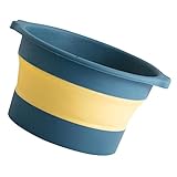 HAMPPLIES Fußbadeeimer Tragbarer Eimer Tragbarer Falteimer Tragbarer Faltbarer Eimer Verdickter Fußeimer Faltbarer Fußwascheimer Haushaltsfußeimer Faltbares Becken Pp