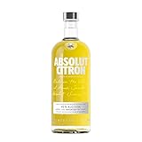 Absolut Vodka Citron – Absolut Vodka mit Zitronen Aroma – Absolute Reinheit und einzigartiger Geschmack in ikonischer Apothekerflasche – 1 x 1 l