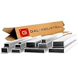 GAL-INDUSTRIAL Aluprofil Alu Vierkantrohr 30 x 20 x 2 mm Länge 200 cm | Rechteckrohr Aluminium Rohr | Vierkant Profil auf Zuschnitt