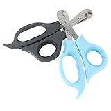 Toyvian 2 Stück Ergonomische Katzen Krallenschere aus mit Rutschfestem Griff Scharfem Trimmer für Sichere Nagelpflege von Katzen Hunden und Kleinen Haustieren Einfache Handhabung
