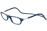 TBOC Lesebrille Lesehilfe für Herren und Damen – Dioptrien +1.00 Blau Fassung Brillen mit Stärke Faltbare Einstellbare Trend Frau Mann Senior Magnetverschluss Clip Alterssichtigkeit Presbyopie