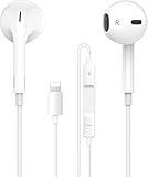 iPhone Kopfhörer mit Kabel, In-Ear Kopfhörer [MFi-Zertifiziert], Kabelkopfhörer mit Mikrofon und HiFi Stereo Ohrhörer für iPhone 14/13/12/11 Plus Pro Max/XR/XS/X/SE/8/7/Plus/iPad Unterstützt alle iOS