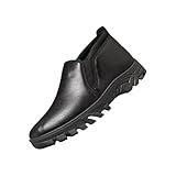 Winterstiefel für Herren, Westernstiefel, warme Winterschuhe, stilvoll, rutschfest, leicht, bequem, weite Passform, griffige Polsterung, flache Stiefel für Herren, Outdoor, wasserdichte Wanderschuhe,