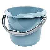 keeeper Eimer mit integrierter Mess-Skala und ergonomischem Griff, 5 l, Mika, Nordic Blue