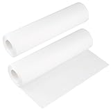 KEILEOHO 2 Rollen Kraftpapier Weiß, 30 cm x 30 m Zeichenpapier Rolle, Weißes Papier Rolle für Basteln, Malen, Kunst