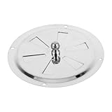 Outanaya Lüftungsrosette mit Verstellbaren Lamellen Rundes Verschließbares Lüftungsgitter für Ofen Grill und Smoker Wetterfestes Luftauslass Abdeckblech mit Regenwasserschutz und Einfache