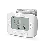 Mobiclinic®, Blutdruckmessgerät, 99 Messwertspeicher, LCD-Anzeige, Durchschnittsberechnung, Erkennung von Unregelmäßigem Herzschlag, Genau, Kompakt und Tragbar, Vitalpress