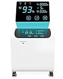Medizinischer Sauerstoff Generator-Konzentrator, Einstellbar 93% - 96% Sauerstoff-Sauerstoffgenerator-Konzentrator mit 360° Universalrad, Druckwechseladsorption, 1-5 L/min.,OG60