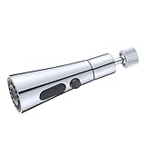 Tofficu Drehbarer Wasserhahn Aufsatz Verlängerung für Küchenarmatur Sprühkopf mit Einfachem Einbau Robust und Platzsparend für Waschbecken und Spültisch