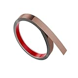 QIPN 3 Meter Edelstahl-Wandleiste Metallleiste Selbstklebende Zierleiste Wandleiste Flexible Wandverkleidung für Decke, Spiegelrahmen und mehr (Size:Width 11cm/4.33inch,Color:Glänzendes Roségold)