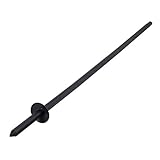 VOSS.garden Aufstellpfahl für Vogelhaus Skagen, Zeitloses Dänisches Design, zum Aufstellen von Vogelfutterstation, Metallaufstellpfahl schwarz, Vogelhausständer, Standfuß, 3-teilig