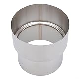 Bebykilemi Edelstahl-Ofenrohr, Kaminrohr, Multi-Kraftstoff, Stahl-Rauchauskleidung, Reduzierstück, Kaminadapter, Ofenrohrverbinder, mehrere Größen (Ø90 mm/Ø80 mm)