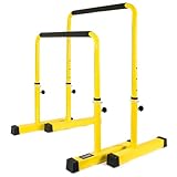 POWER GUIDANCE Dip Barren Dip Bar Quadratische breite Stützfüße Einstellbare Höhe 77cm 84cm 91cm 98cm Ganzkörper-Krafttraining 3 Farben