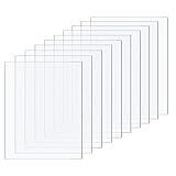 Taiyeestar 10er Profi Set ultra klare Acrylglas Kunststoffplatten(10x15cm), 1mm Acrylplatten, Acrylplatte, Transparente Acrylglas Platte für Fotorahmen, Projektausstellung, Malerei, Tischaufsteller