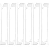 Abaodam 12st Fahnenmastständer Clip Auf Fahnenmasten Haken Für Autofahnen Autofahne Zum Anklemmen Halter Der Nationalen Flagge Des Fahrzeugs Auto Halterungen Weiß Wagen Aufkleber Plastik